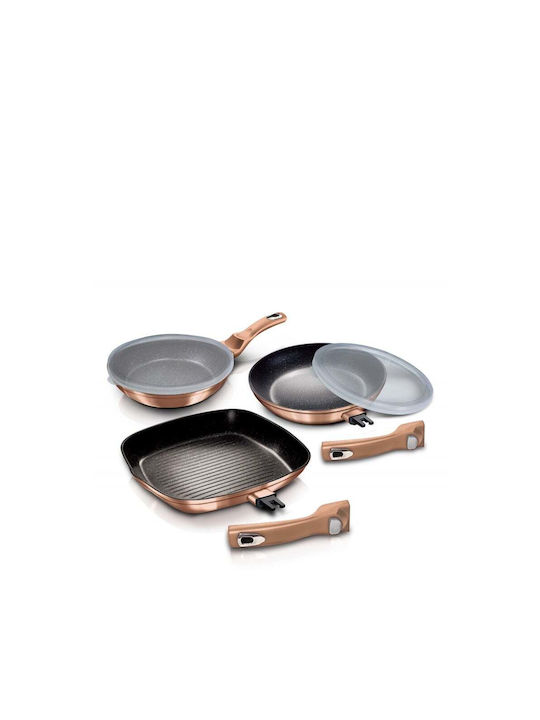 Berlinger Haus Berlinger Haus Pfannen-Set aus Aluminium Rose Gold mit Antihaftbeschichtung 3-teilig