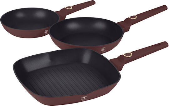 Berlinger Haus Pans Set of Aluminum with Non-stick Coating Leonardo Collection 3pcs