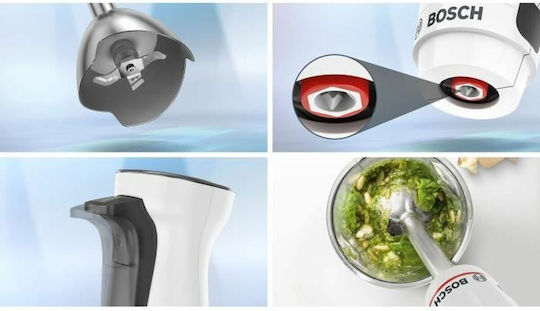 Bosch Serie 4 Ραβδομπλέντερ με Ανοξείδωτη Ράβδο 800W Λευκό