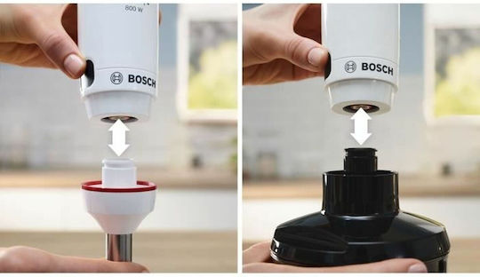 Bosch Serie 4 Ραβδομπλέντερ με Ανοξείδωτη Ράβδο 800W Λευκό
