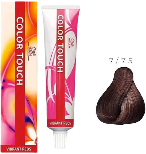 Wella Color Touch Temporäre Haarfärbung kein Ammoniak 7/75 Blonde Coffee Maoni 60ml