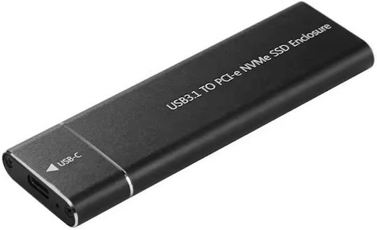 Твърд диск кутия M.2 SATA III NVMe с връзка USB 3.1 в Черен цвят