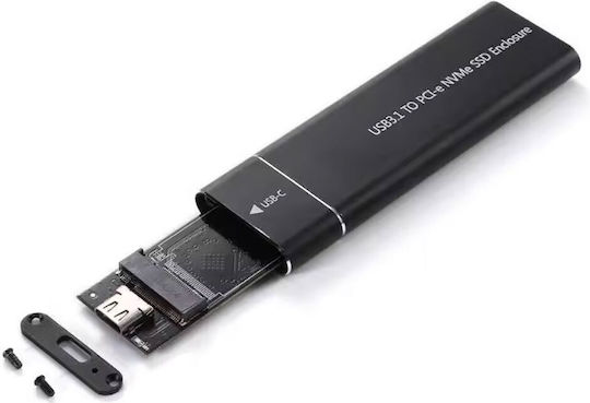Твърд диск кутия M.2 SATA III NVMe с връзка USB 3.1 в Черен цвят