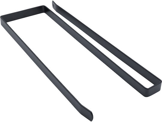 Uncle George Suport Pentru Prosoape De Hârtie Metalic Negru 1x25x10cm 04.01.03-0034-BLK