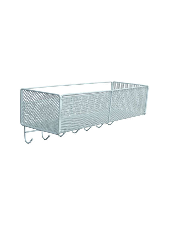 Uncle George Wall Metal Shelf 40x14x15cm White