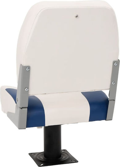 Folding Boat Seat 2 Pcs Blue White 41x36x48 cm 3284284
