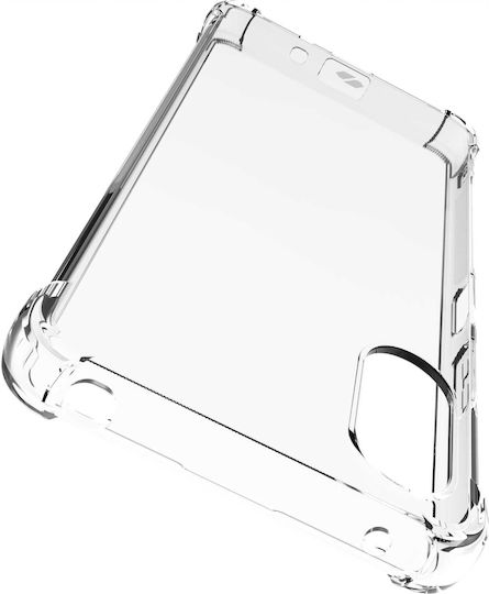 Spacecase Anti-shock Back Cover Σιλικόνης 1mm με Λουράκι Διάφανο (Xperia 10 VI)