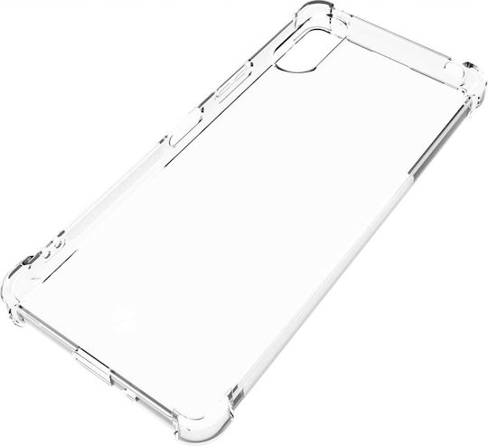 Spacecase Anti-shock Back Cover Σιλικόνης 1mm με Λουράκι Διάφανο (Xperia 10 VI)