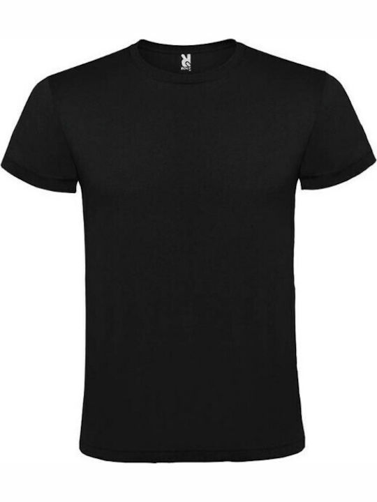 Roly Atomic 150 Ανδρικό T-shirt Κοντομάνικο Μαύρο