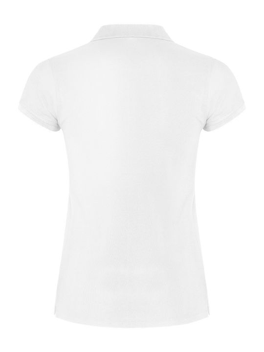 Star Γυναικεία Polo Μπλούζα Κοντομάνικη Λευκή