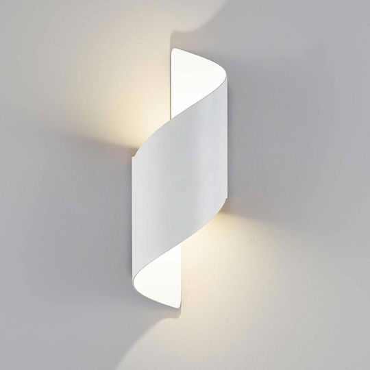 Powertech Стенно Външно Спот Осветление LED IP65 10W с Студено бяло Светлина 10x10x28εκ.