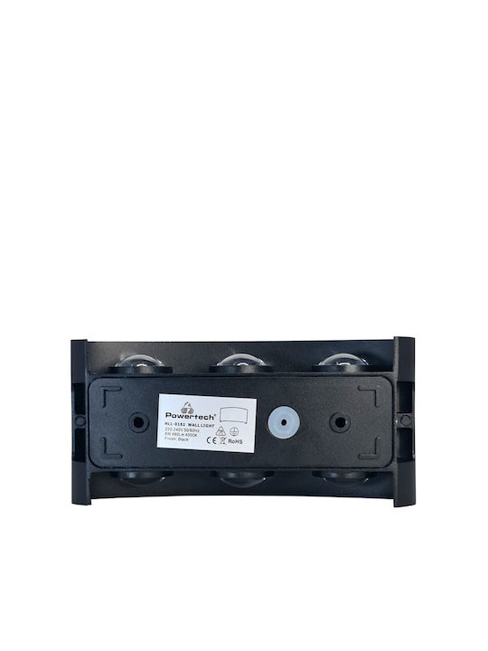 Powertech Wall-Mounted Outdoor Spot Light LED IP65 6W with Natural White Light 17x8x4εκ.