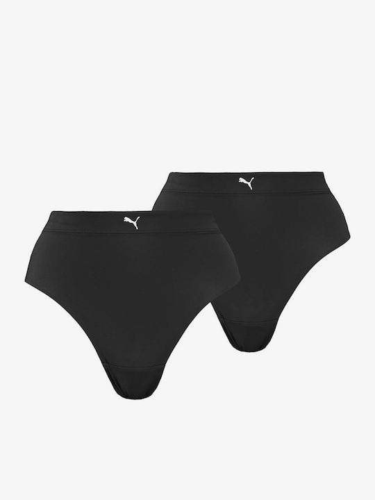 Dobotex Ψηλόμεσα Γυναικεία Brazil 2Pack Μαύρα
