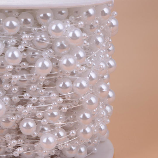 Decorative Pearls Christmas Tree Zola Pearly White 5m Various Sizes