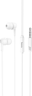 Hoco M99 În ureche Handsfree cu două căști cu mufă 3.5mm Alb