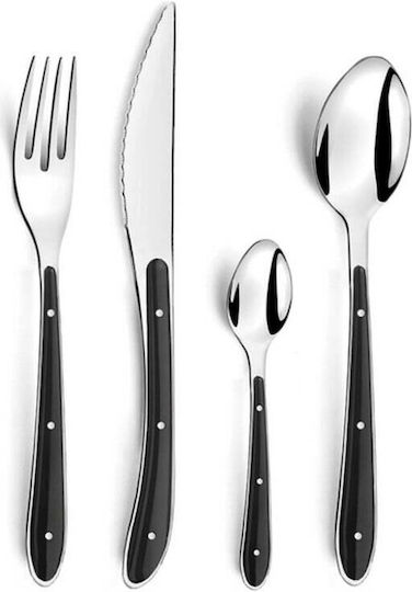 Amefa Bistro Set de Tacâmuri Inoxidabil Negre 24buc