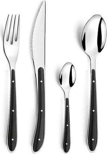 Amefa Bistro Set de Tacâmuri Inoxidabil Negre 24buc