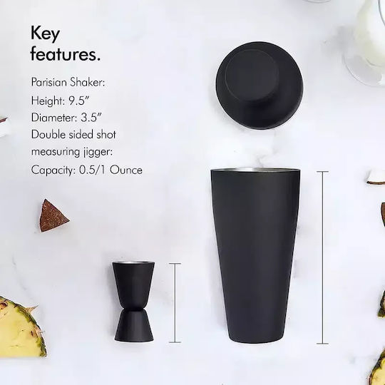 Cocktail Shaker Set - Matt Black