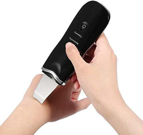Exfoliant ultrasonic Ubx încărcare USB negru 2 capete de silicon 17.5x5.5x1.5 cm