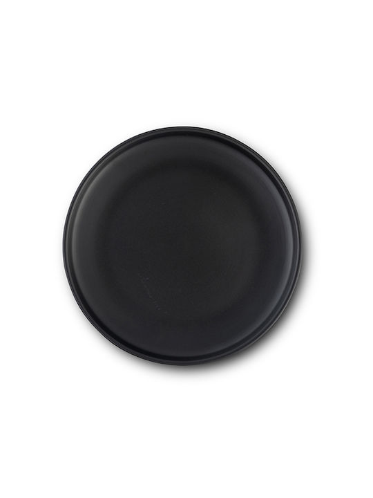 Nava Soho Farfurie Deșert Ceramică Negru cu Diametru 20cm