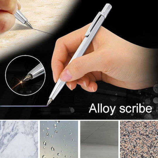 Scriber Stylus Metal Plates Zola Stainless Steel 14 Cm Silver