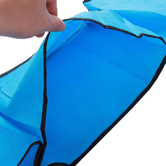 Bed Organizer 5 Pockets Zola Easy To Assemble 56x26 Cm Blue
