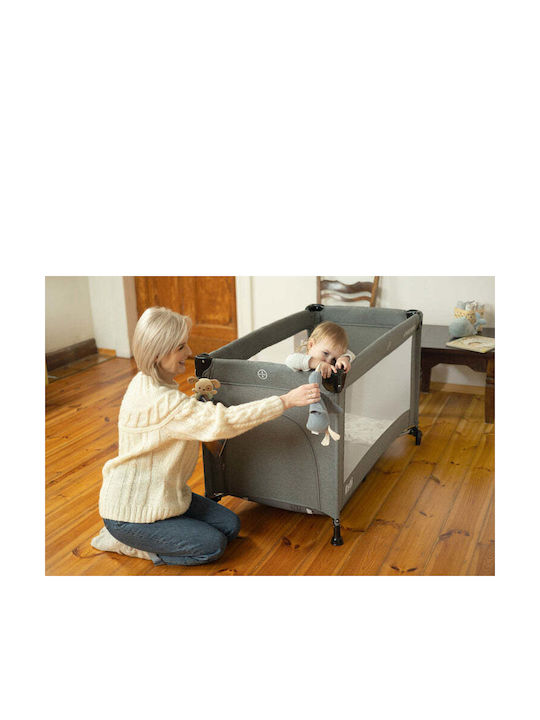 Caretero Esti Playpen 2 Levels with Mattress Brown 126x65cm