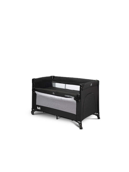 Caretero Esti Кошара за игра 2 Нива с Матрак Black 126x65см