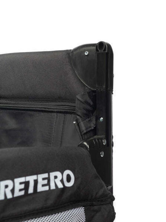 Caretero Esti Кошара за игра 2 Нива с Матрак Black 126x65см
