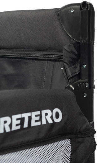 Caretero Esti Playpen 2 Levels with Mattress Black 126x65cm