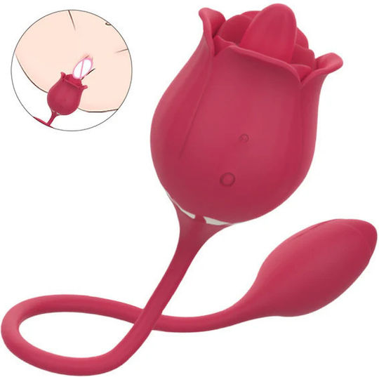 La Lolita Amsterdam Blossom Double Vibrator Red