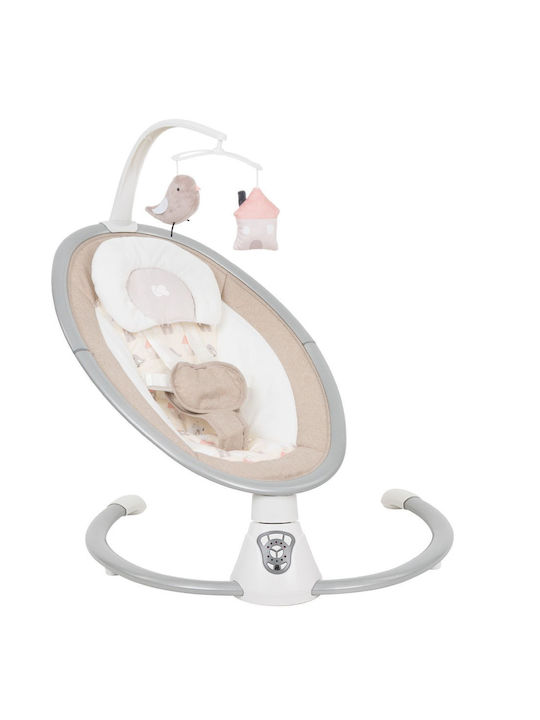 Kikka Boo Electric Baby Relax 2 in 1 Twiddle with Music Beige for Child up to 9kg