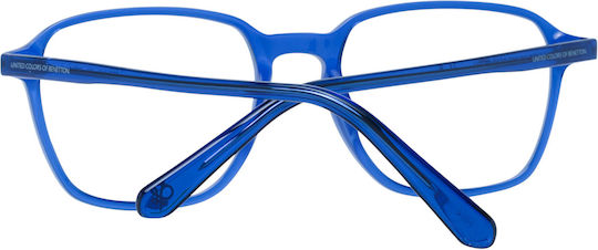 Benetton Männlich Kunststoff Brillenrahmen Blau BEO1049 650