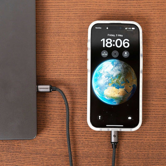 Spacecase Cl01 USB 2.0 Кабел USB-C Мъжки - USB-C 60W Черен 1м 122091
