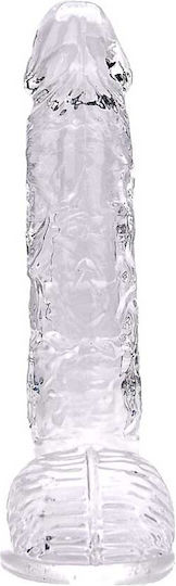 Loving Joy Realistisches Dildo mit Hoden Transparent 23cm