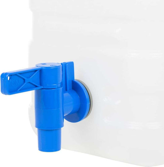 vidaXL Vertical Cylindrical Plastic Storage Tank 22lt for Water / Petroleum Blue