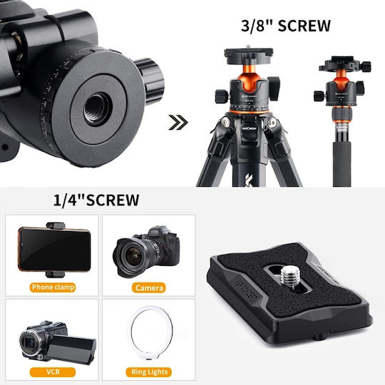 K&F Concept 360 Degree Αξεσουάρ Στήριξης Φωτογραφικής