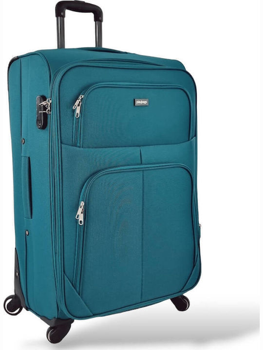 Playbags Голям Куфар Зелен с 4 колела Височина 78см. FW877-28