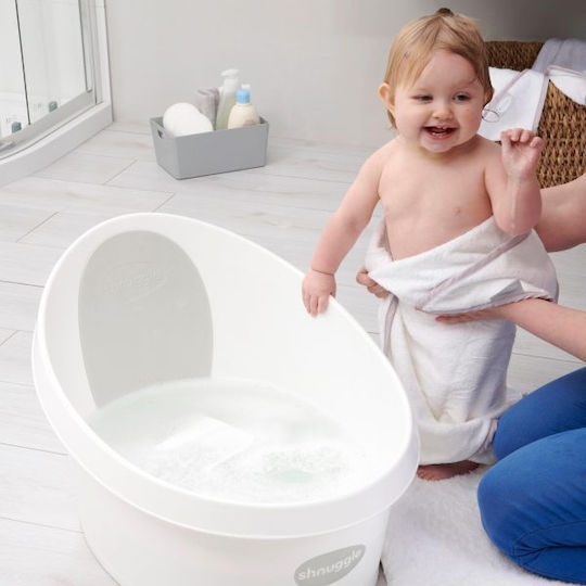 Shnuggle Cadă pentru bebeluși White-Grey