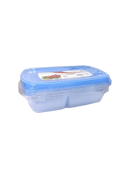 Sidirela Microwave Plastic Lunch Box Transparent 16x16cm 3pcs