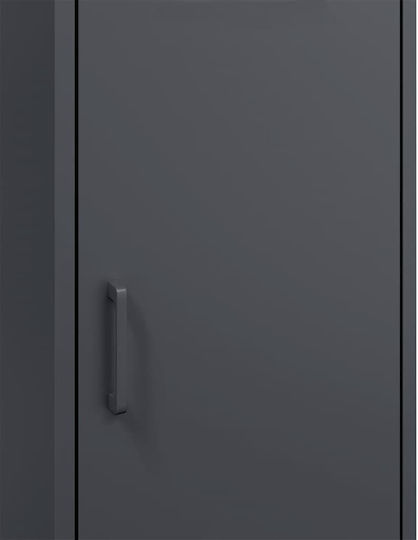 Метален Офисен Шкаф Антрацит 36x39x113см