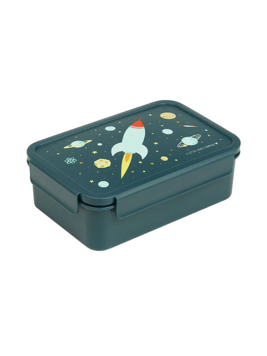 A Little Lovely Company Cutie pentru Mâncare Plastic Albastru 1200ml 1buc