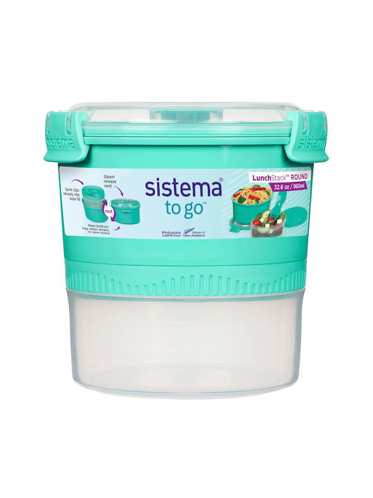 Sistema Lunchbox Kunststoff Blau 965ml 1Stück