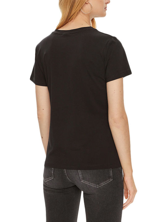 Damen Sportlich T-Shirt Black