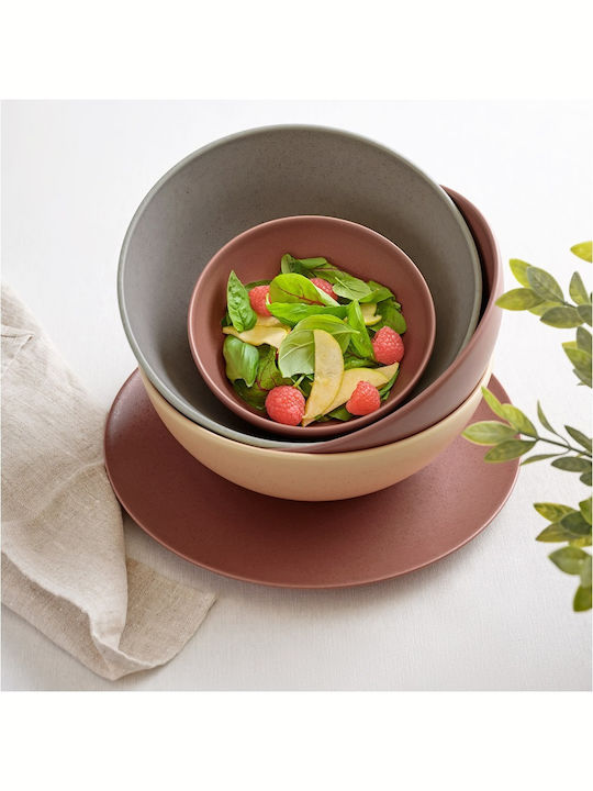 Costa Verde Teller Suppe aus Porzellan Braun 12Stück