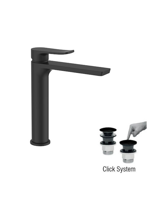 Acquanet Volcano Mixing Tall Sink Faucet Black
