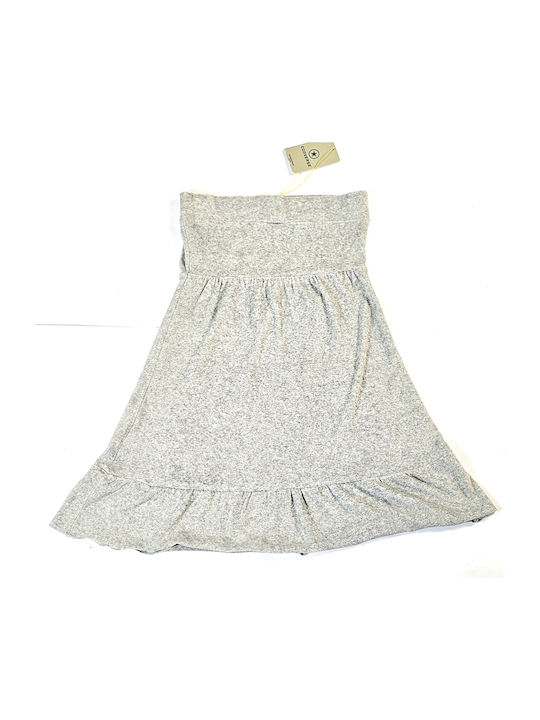 Converse Dress with Ruffle Grey