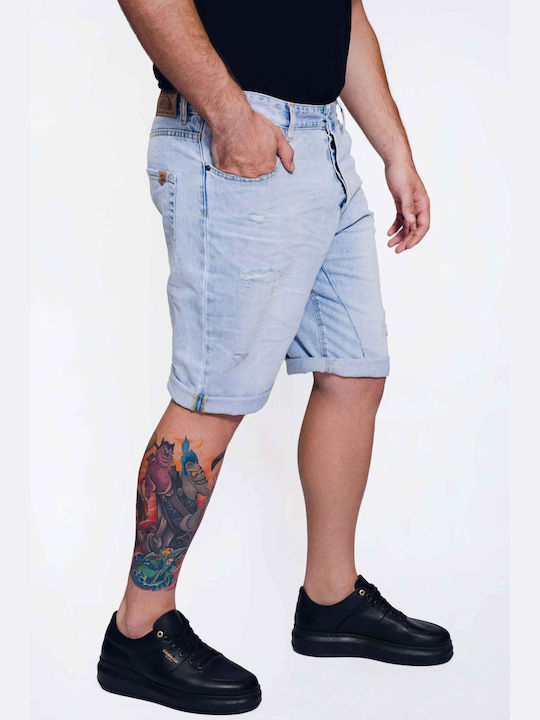 Devergo Gary Men's Shorts Jeans Light Blue