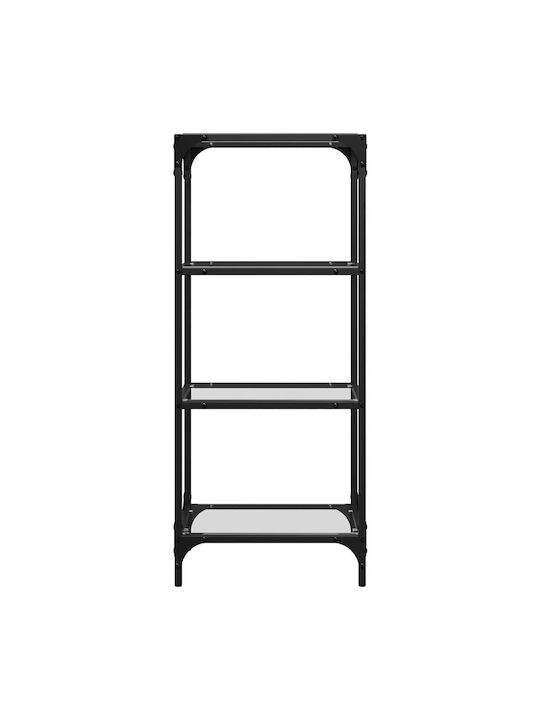 Βιβλιοθήκη Μαύρη 40x30x95εκ.