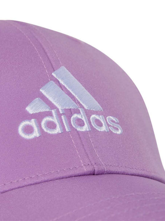 Adidas Embroidered Logo Lightweight Baseball Cap Jockey Purple